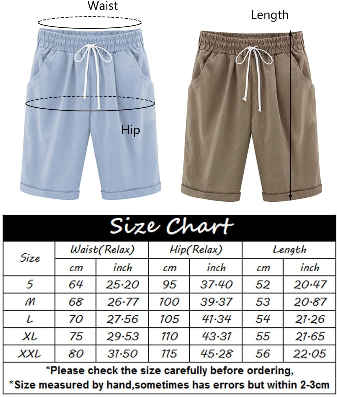 Running Shorts for Women,Womens Casual Shorts Drawstring Elastic Waist Ruffle Hem Summer Shorts Comfy Pocketed Pants