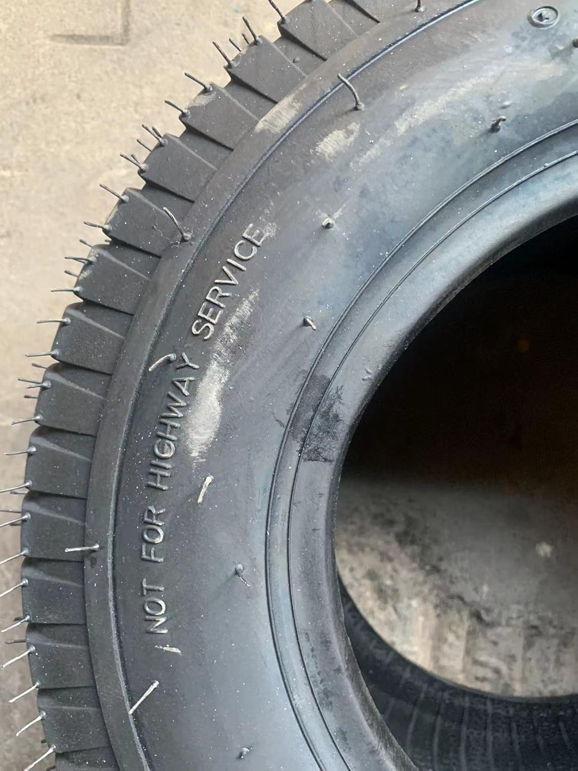AutoForever Paquete de 2 neumáticos de césped de 16 x 6.50-8 de 4 capas, sin cámara, compatibles con tractor de jardín de 16 x 6.5 x 8 pulgadas