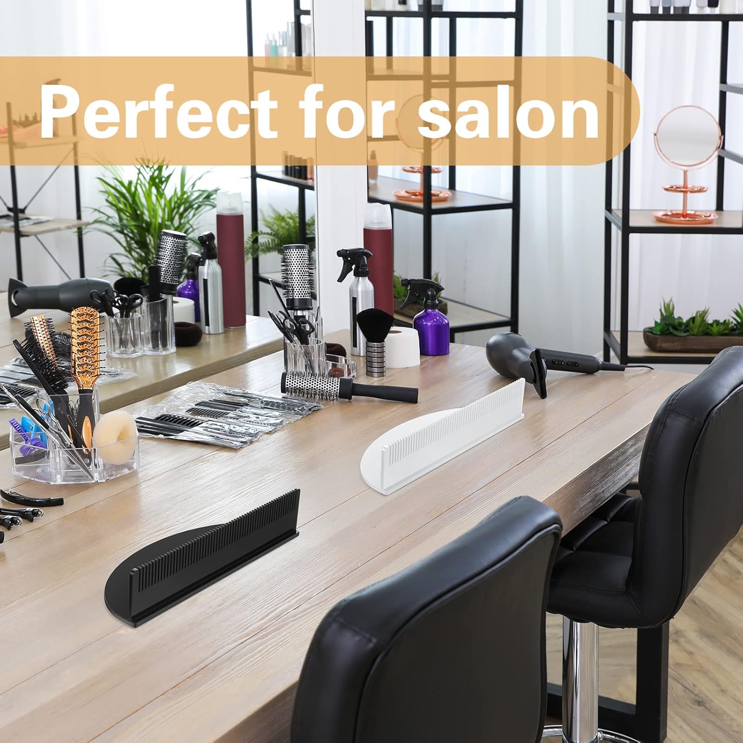 2 piezas de soporte de extensión de cabello acrílico, estante de color de cabello, organizador de extensiones de cabello, organizador ligero y