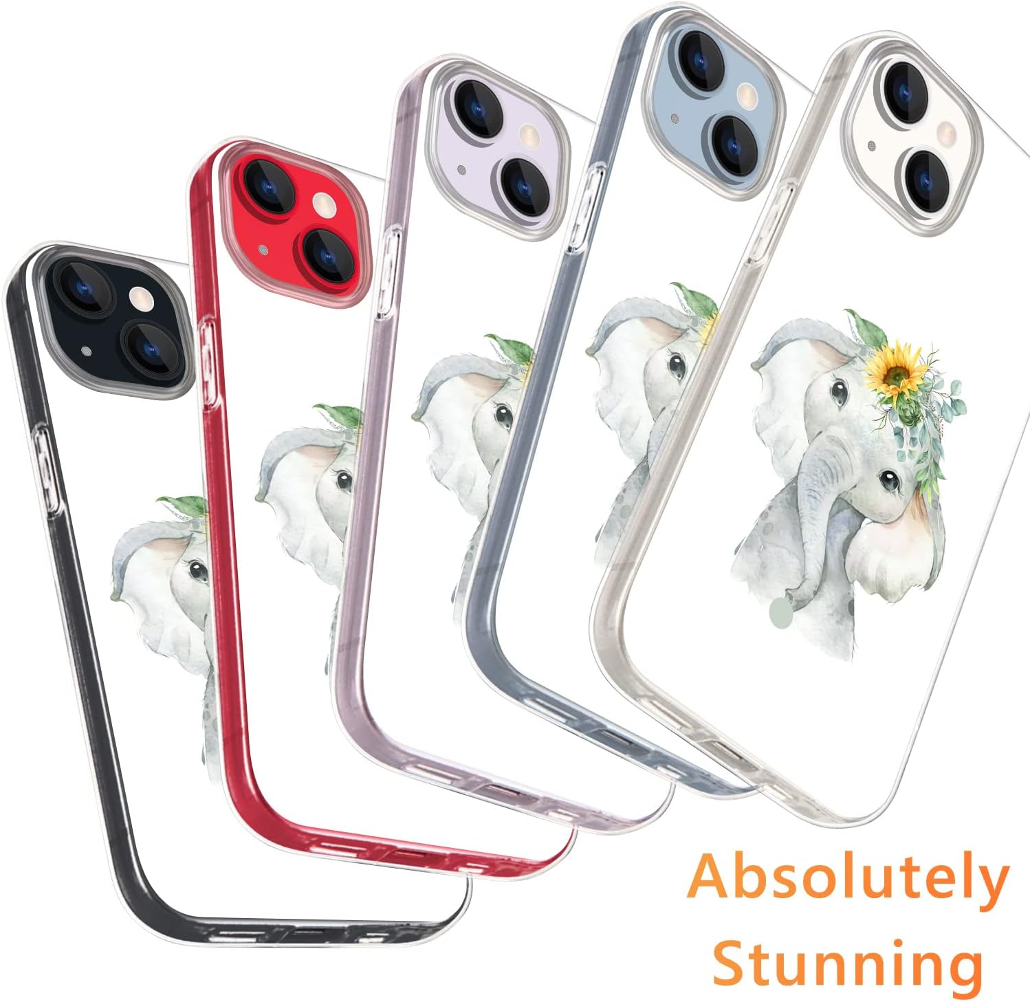 JOYLAND Qiusuo – Funda compatible con iPhone 11, funda protectora de poliuretano termoplástico transparente a prueba de golpes, diseño de moda y