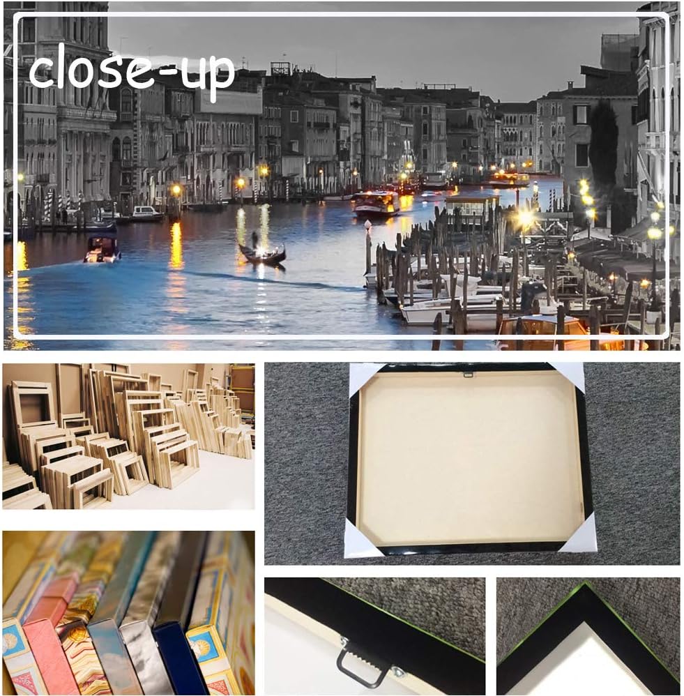LevvArts Lienzo de Italia para pared, hermoso paisaje del Gran Canal, impresiones fotográficas de horizonte de Venecia, póster para el hogar,