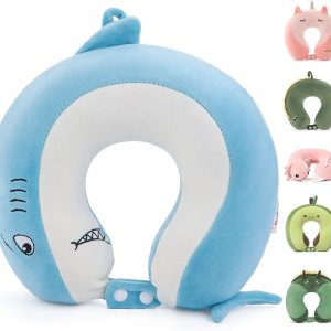 Niuniu Daddy Almohadas de viaje para niños de 3 a 8 años  Almohadas de cuello de espuma viscoelástica suaves y ajustables para avión, asiento de Niuniu Daddy Almohadas de viaje para niños de 3 a 8 años  Almohadas de cuello de espuma viscoelástica suaves y ajustables para avión, asiento de