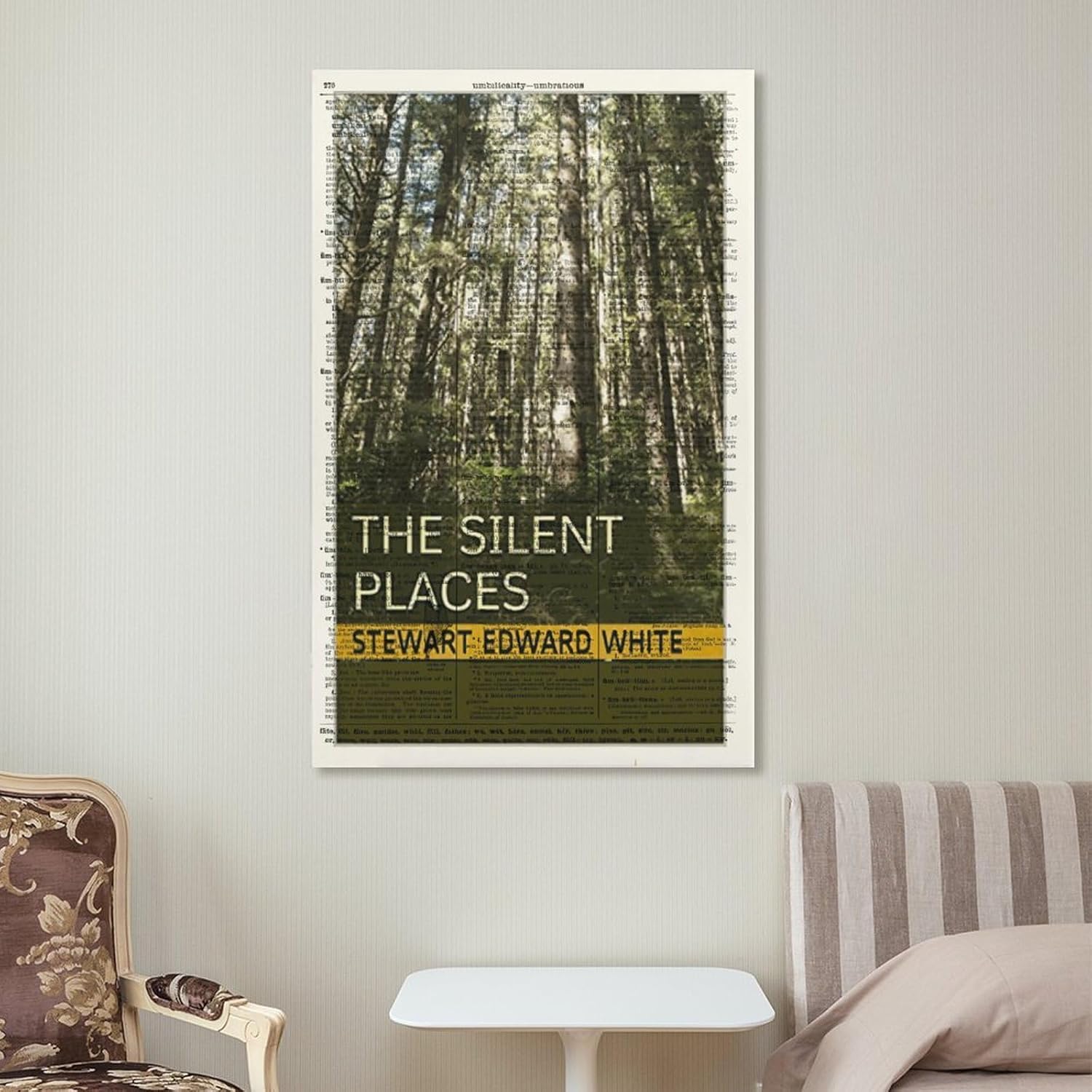 MOJDI A Quiet Place by Stuart Edward White. Book Cover Art Printed Poster-gigapixel-scale-2x Canvas Painting Wall Art Poster for Bedroom Living Room