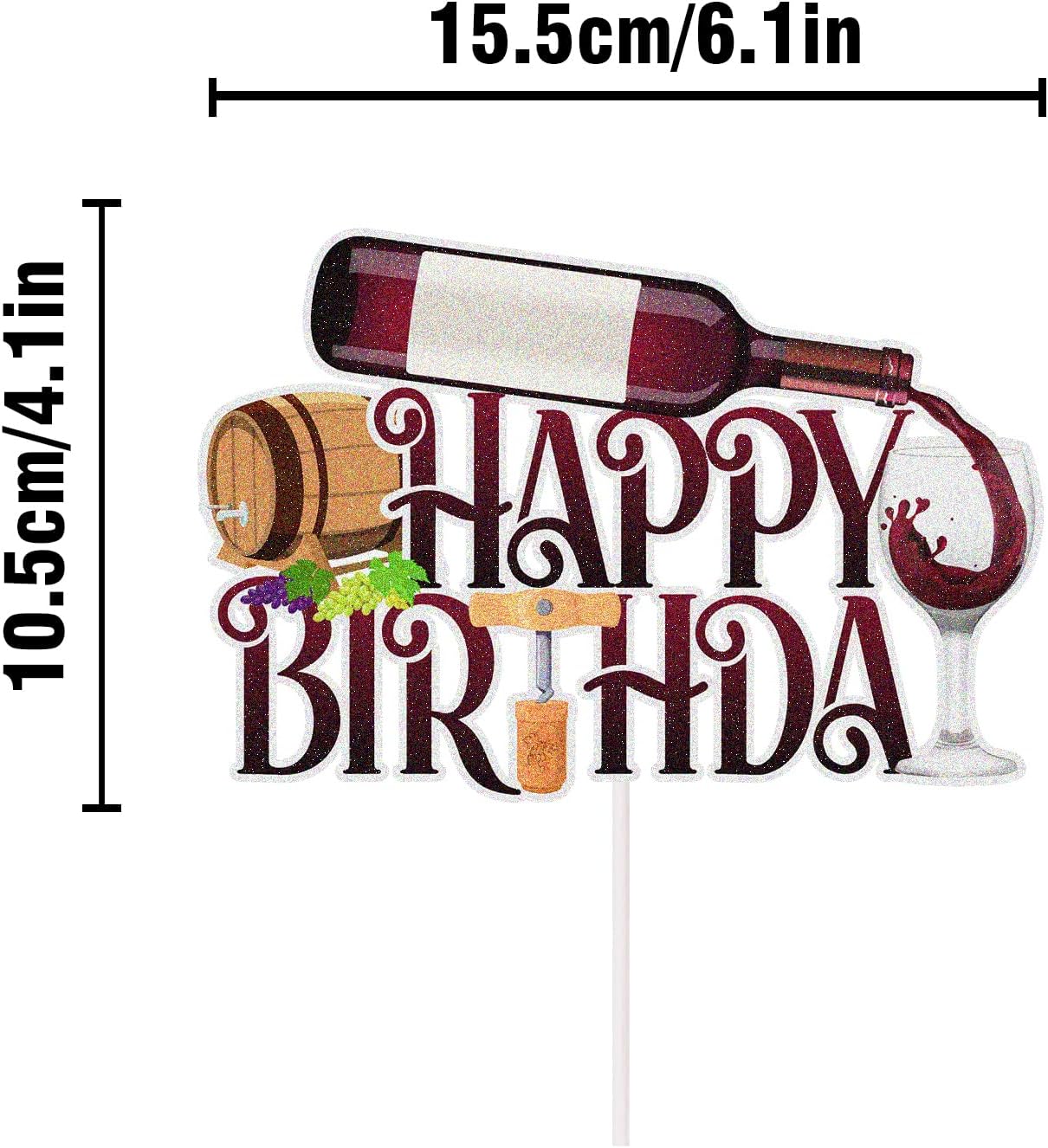 Decoración de pastel de cumpleaños para hombres y mujeres de edad a la perfección, decoración de pasteles de fiesta temática de 30, 40, 50 cumpleaños