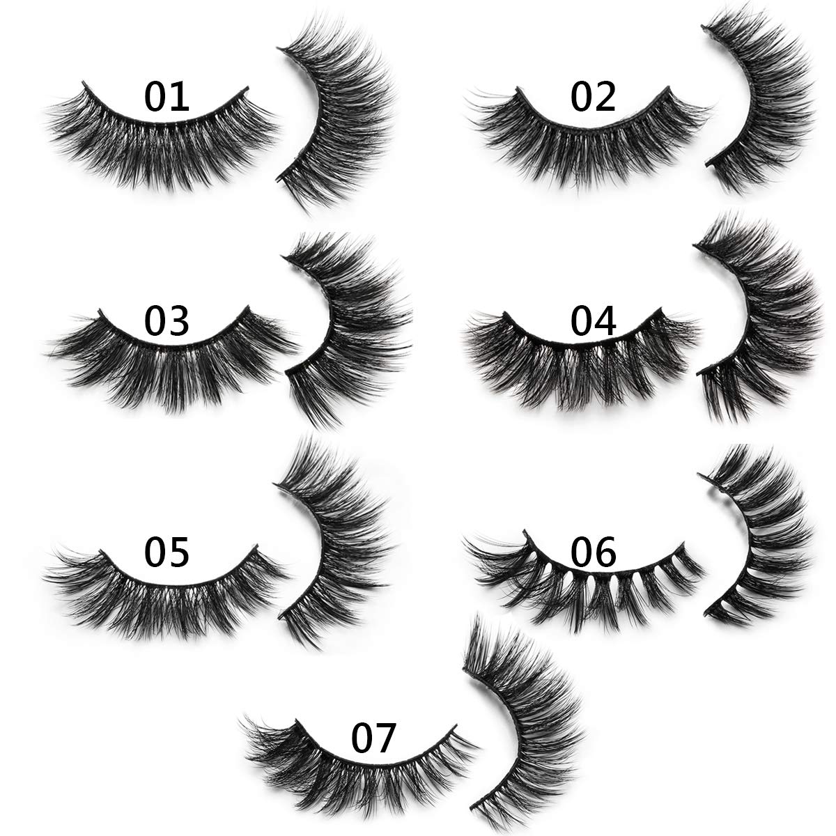 DYSILK Pestañas postizas naturales de visón 6D, aspecto dramático, pestañas postizas esponjosas, extensión de maquillaje, pestañas largas hechas a