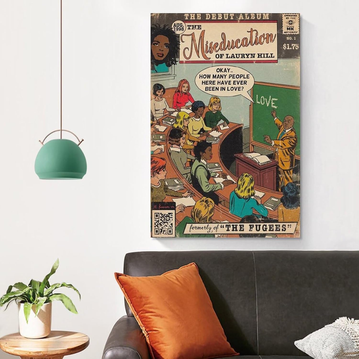 DAXXIN Lauryn Hill The Miseducation of Lauryn Hill – Póster de 3 lienzos en lienzo decorativo para pared, sala de estar, dormitorio, decoración,