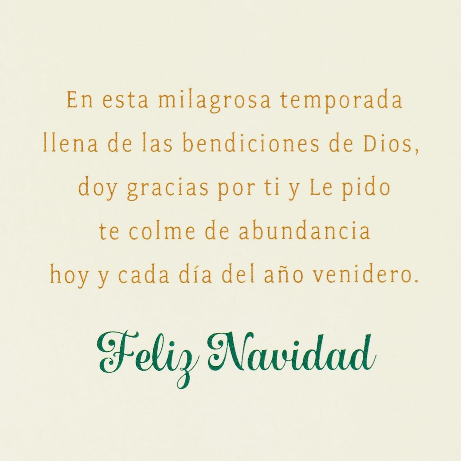 Hallmark Tarjeta de Navidad Española Vida (Celebrando desde lejos)