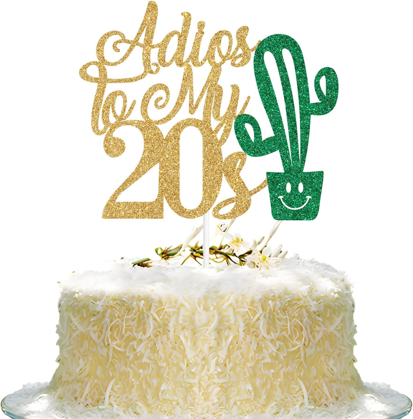 Decoración para tartas de Adios a mis 20 años, temática mexicana “Adiós a mis 20, 30 y fabulosa”, decoraciones de fiesta de feliz cumpleaños de 30