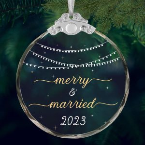 Adorno de matrimonio de nuestra primera Navidad 2023, nuestra primera Navidad como el señor y la señora 2023, adorno de casado de primera Navidad Adorno de matrimonio de nuestra primera Navidad 2023, nuestra primera Navidad como el señor y la señora 2023, adorno de casado de primera Navidad