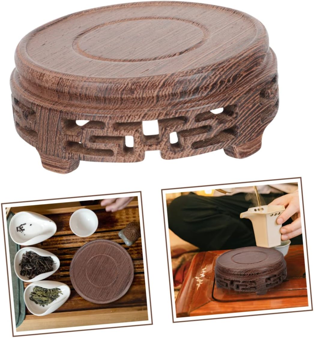 DECHOUS Soporte para plantas en maceta, soporte para plantas, soporte para plantas, soporte para interiores, soporte de florero, soporte de madera