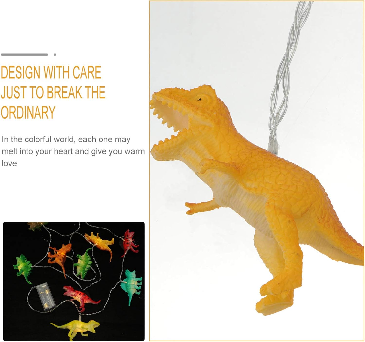 Uonlytech 1 juego de luces de dinosaurio figuras de dinosaurio realistas figuras de dinosaurio iluminadas juguete al aire libre juguete infantil