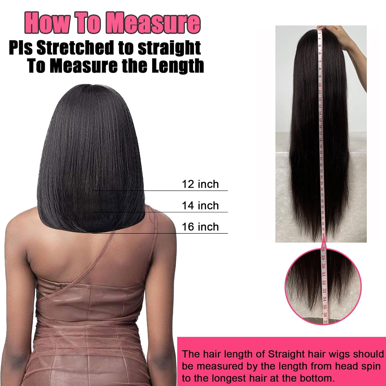 Peluca corta lacia estilo Bob con encaje frontal sin pegamento, predepilada, densidad del 180%, fácil de instalar con banda elástica para mujeres,