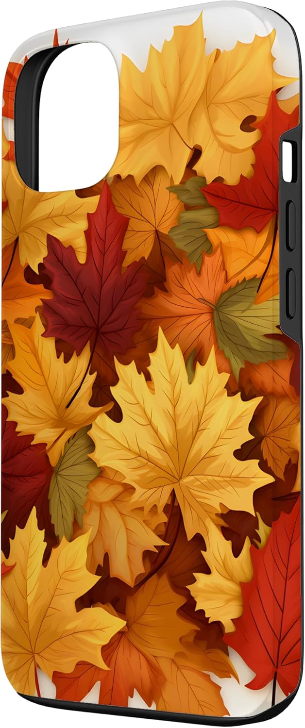 Funda para iPhone 13 Otoño Follaje Reunión de Hojas de Otoño