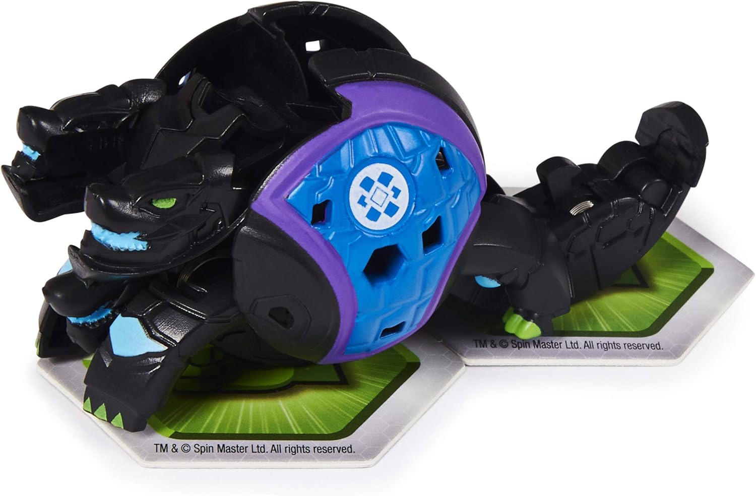 Bakugan, Fused Howlkor x Ramparian, figura de acción coleccionable de la Alianza Blindada de 2 pulgadas de alto y tarjeta intercambiable