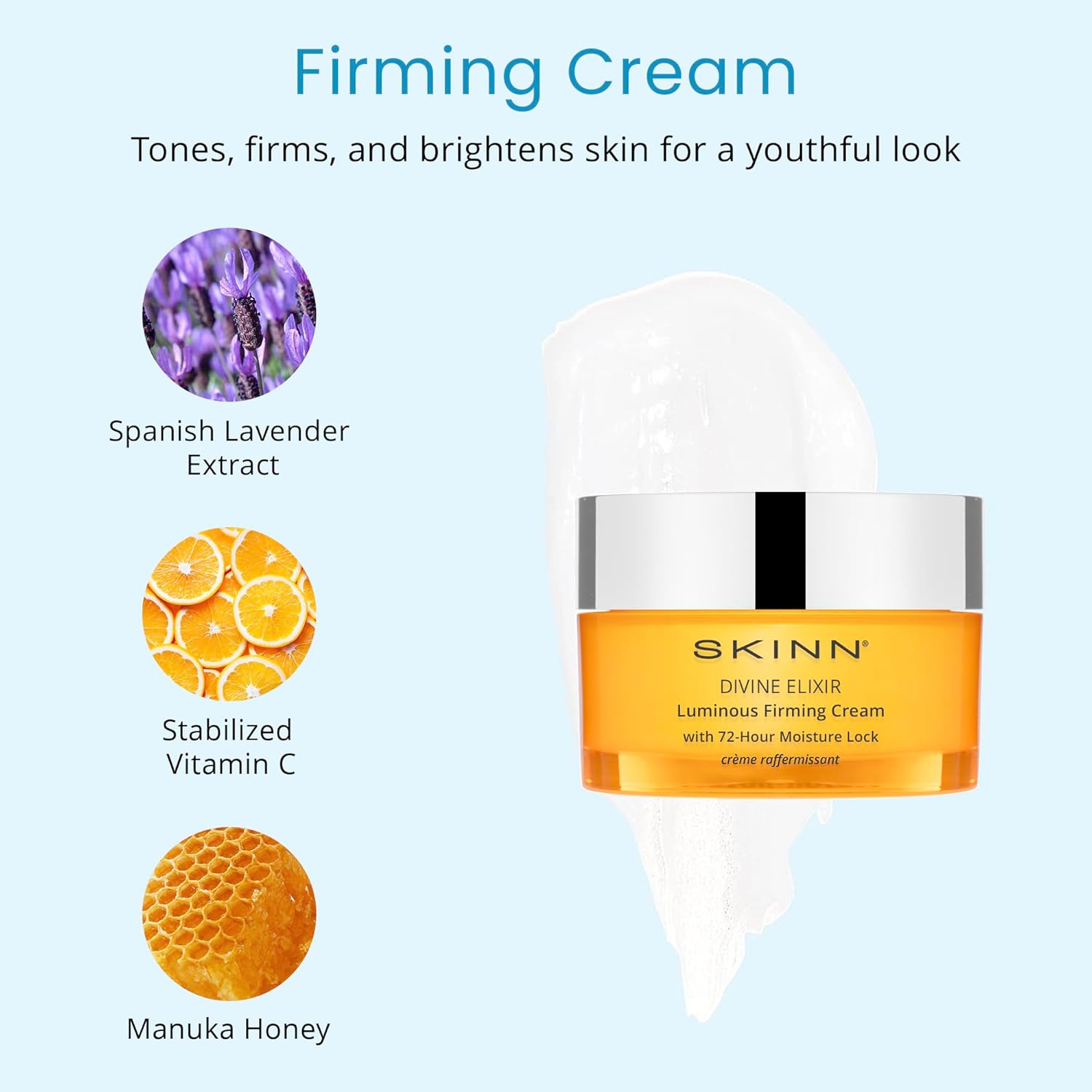 Set luminoso de aceite facial y crema reafirmante facial  Dúo de cuidado de la piel antienvejecimiento para reducir líneas finas, arrugas y