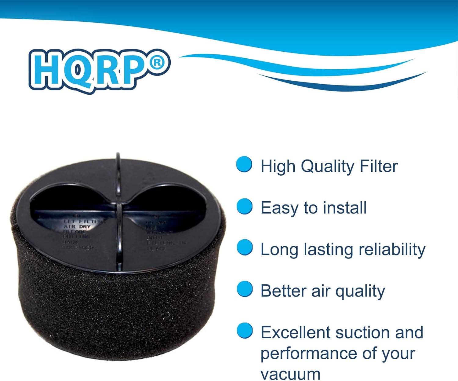 HQRP Juego de filtros circulares H12 compatible con aspiradoras PowerForce sin bolsa Bissell 6579, 6582, 6583, 6584, 6585 Series PowerForce, piezas