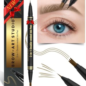 iMethod Microblading – Lápiz de cejas 2 en 1 de doble punta con aplicador de punta micro de 3 puntas y punta de pincel precisa para crear cejas de iMethod Microblading – Lápiz de cejas 2 en 1 de doble punta con aplicador de punta micro de 3 puntas y punta de pincel precisa para crear cejas de