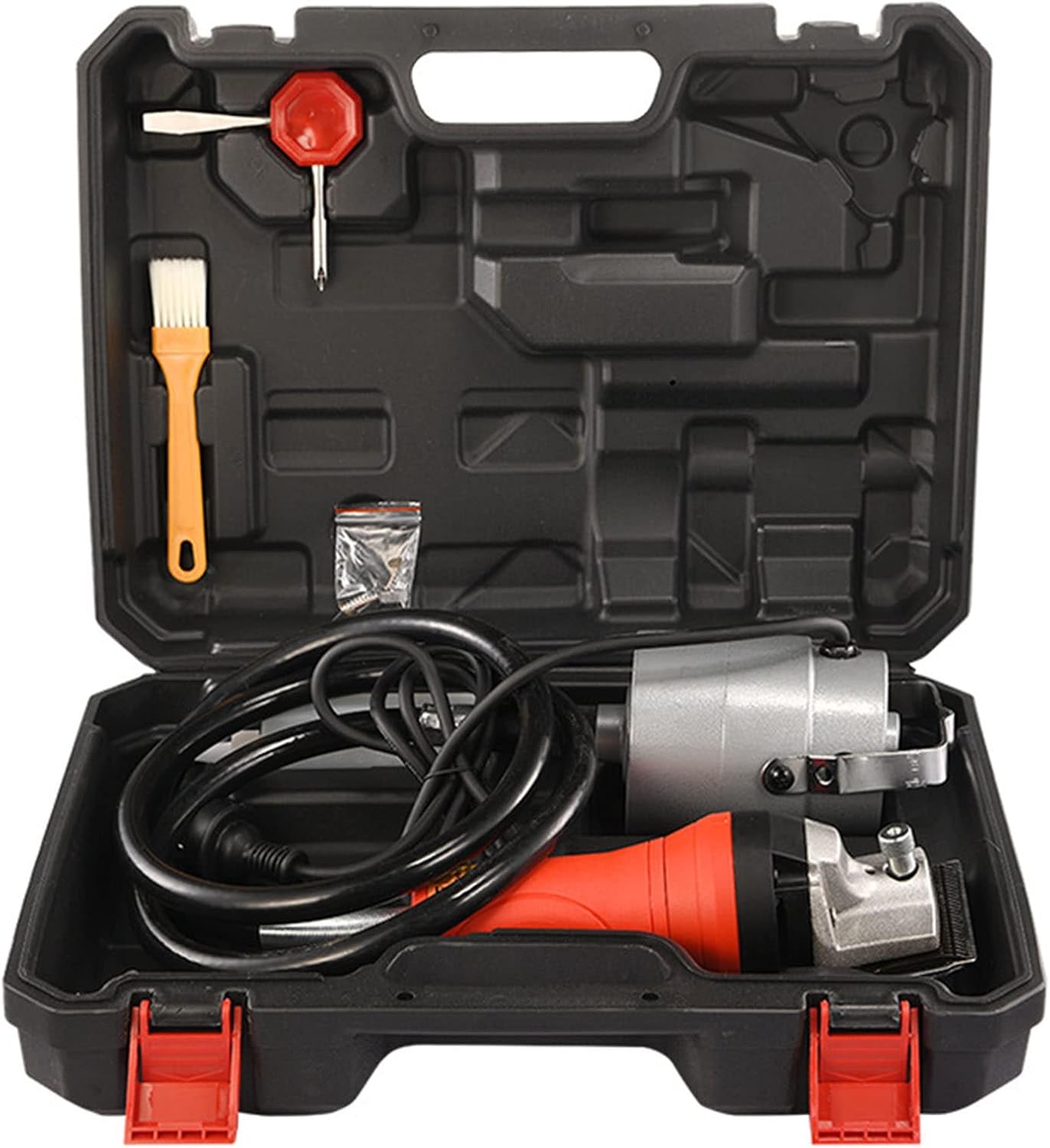 SHENGSHIYU Cortapelos eléctricos de 690 W, tijeras resistentes con caja de herramientas para perros, caballo, cerdo, ganado, granja, ganado, otros