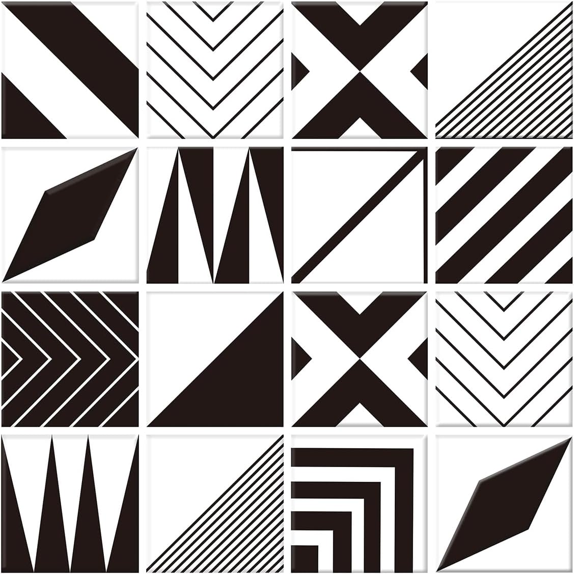 10 hojas de materiales duros para despegar y pegar, azulejos de PVC, paneles de pared 3D para sala de estar, baño, 11.6 x 11.6 pulgadas