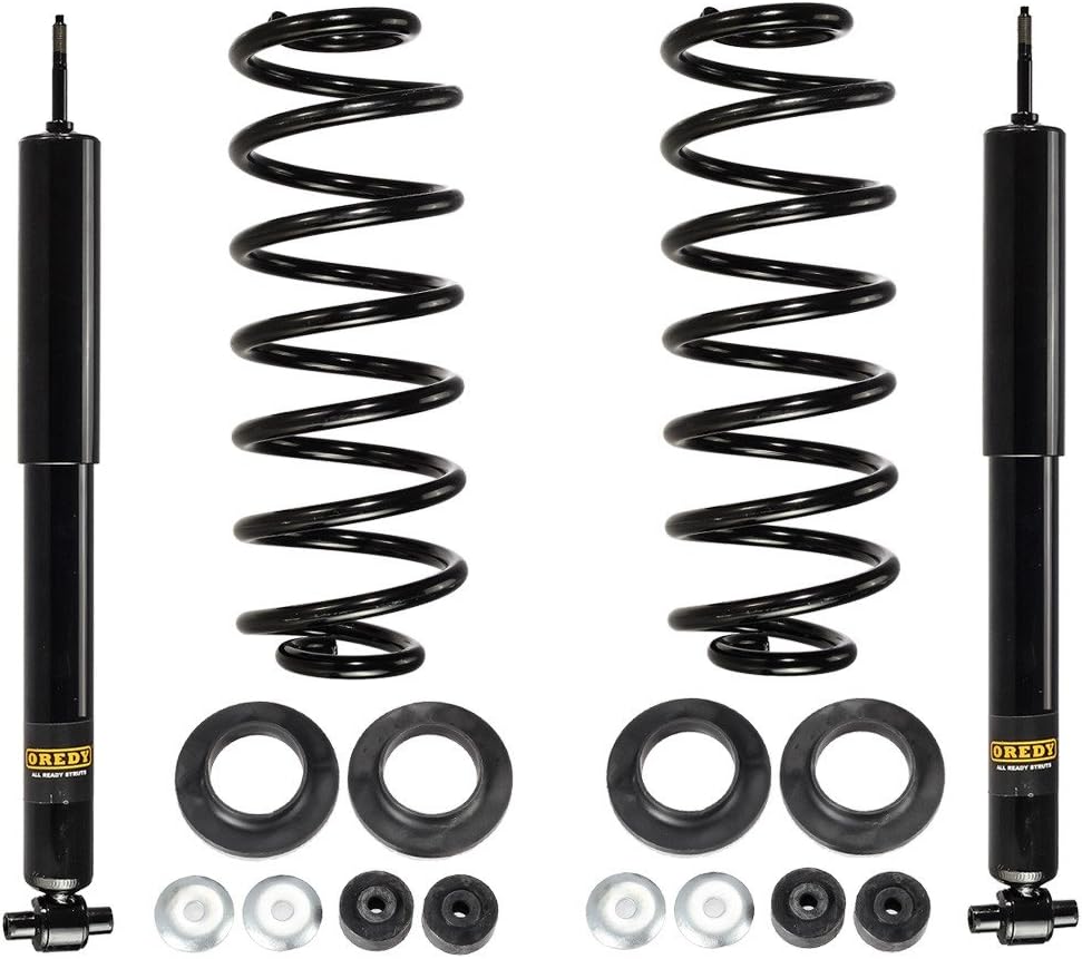 OREDY Muelle helicoidal de la amortiguación de aire con resorte trasero compatible con 2003-2011 Town CarCrown VictoriaGrand Marquis – 90004