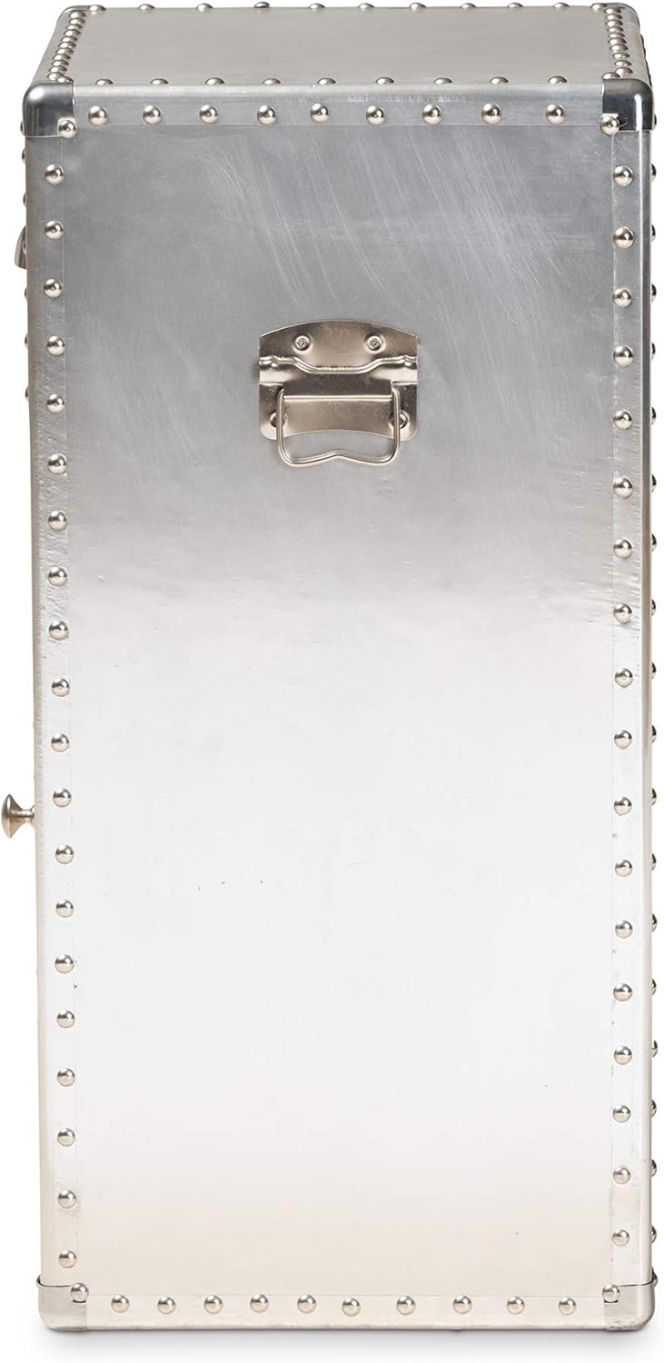 Baxton Studio Estanterías y gabinetes multiusos, plata