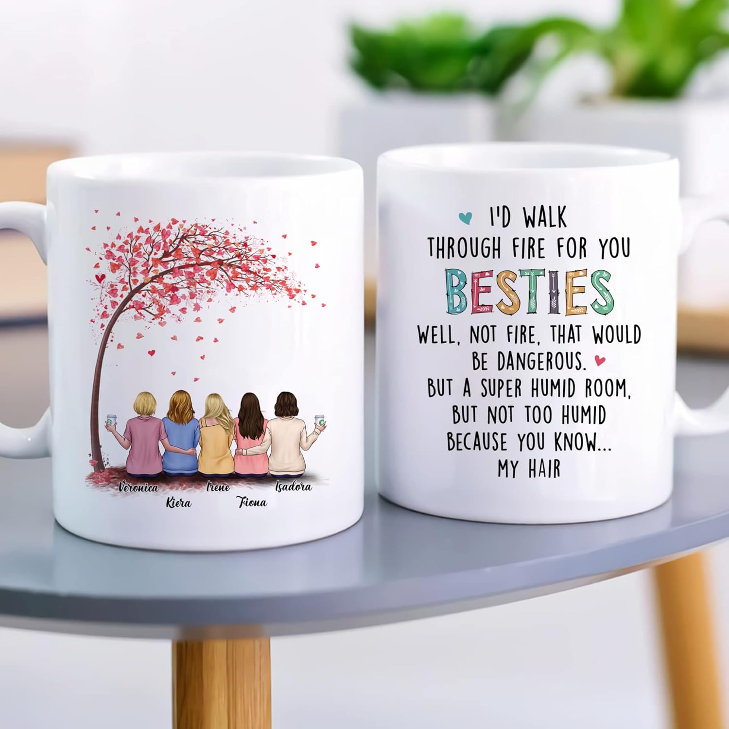 Gossby Taza personalizada para mejor amiga, regalo personalizado para mujeres, amigas con diseños, nombres, cumpleaños, regalo de Navidad para