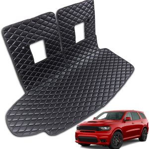 Tapete para maletero Dodge Durango 2011-2023 y tapete para respaldo trasero, forro de carga antideslizante para todo tipo de clima Tapete para maletero Dodge Durango 2011-2023 y tapete para respaldo trasero, forro de carga antideslizante para todo tipo de clima