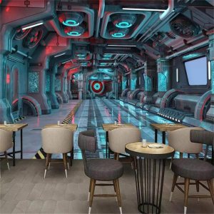 Calcomanías de pared personalizadas de cápsula espacial, calcomanías de pared de nave espacial, murales de pared extraíbles, decoración de pared Calcomanías de pared personalizadas de cápsula espacial, calcomanías de pared de nave espacial, murales de pared extraíbles, decoración de pared