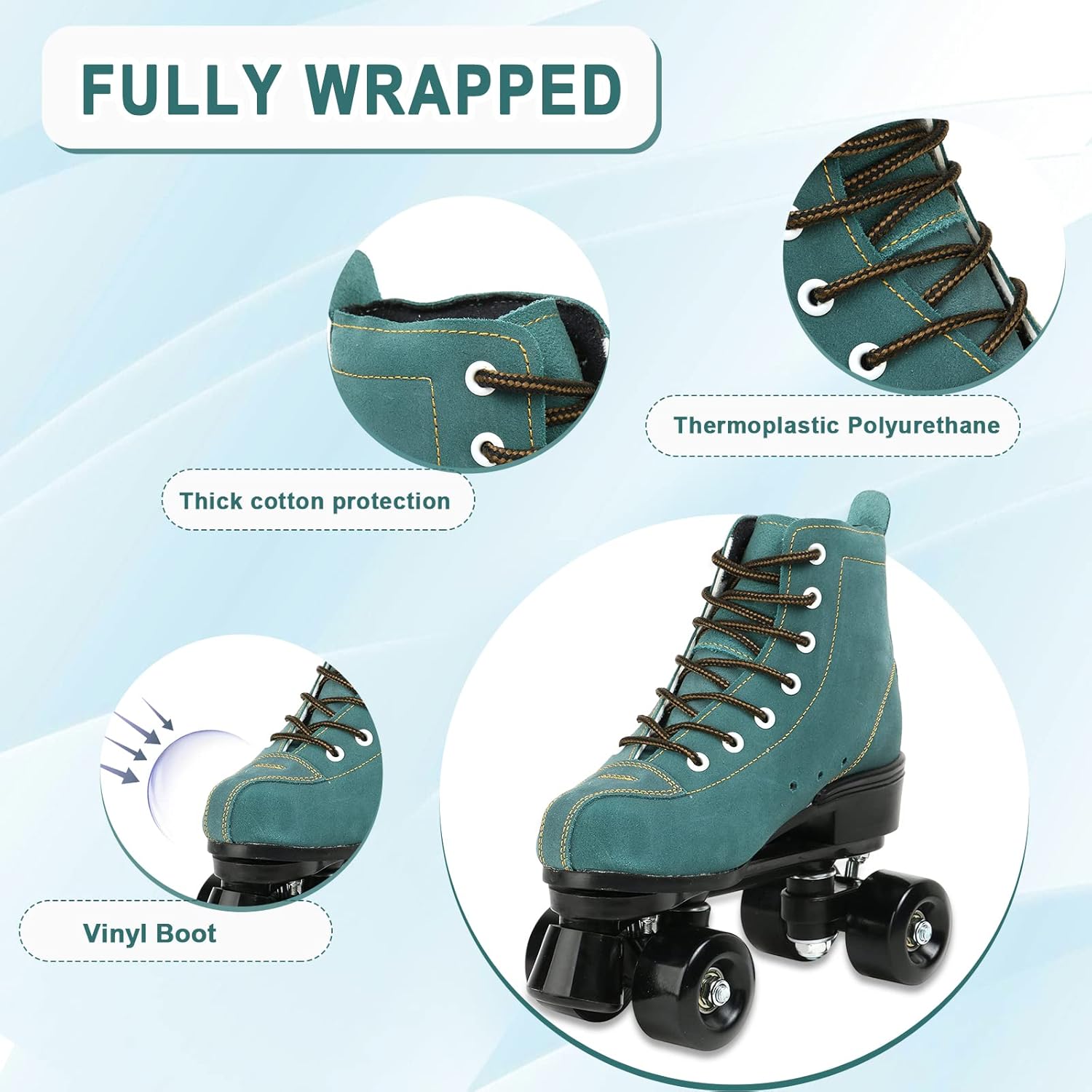 jessie Patines de ruedas para mujer, de doble fila, para exteriores e interiores, patines ajustables para mujeres, hombres, niños y niñas