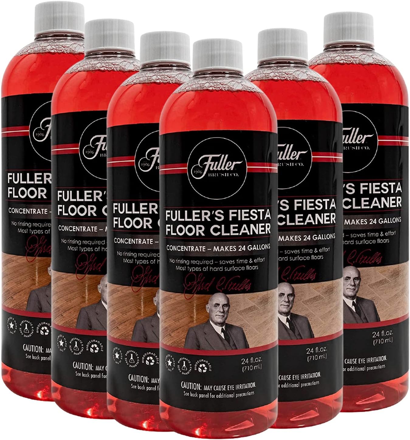 Fuller Brush Fiesta, limpiador líquido concentrado  Eco multisuperficie y limpieza industrial para pisos de madera dura, laminado, linóleo, azulejos
