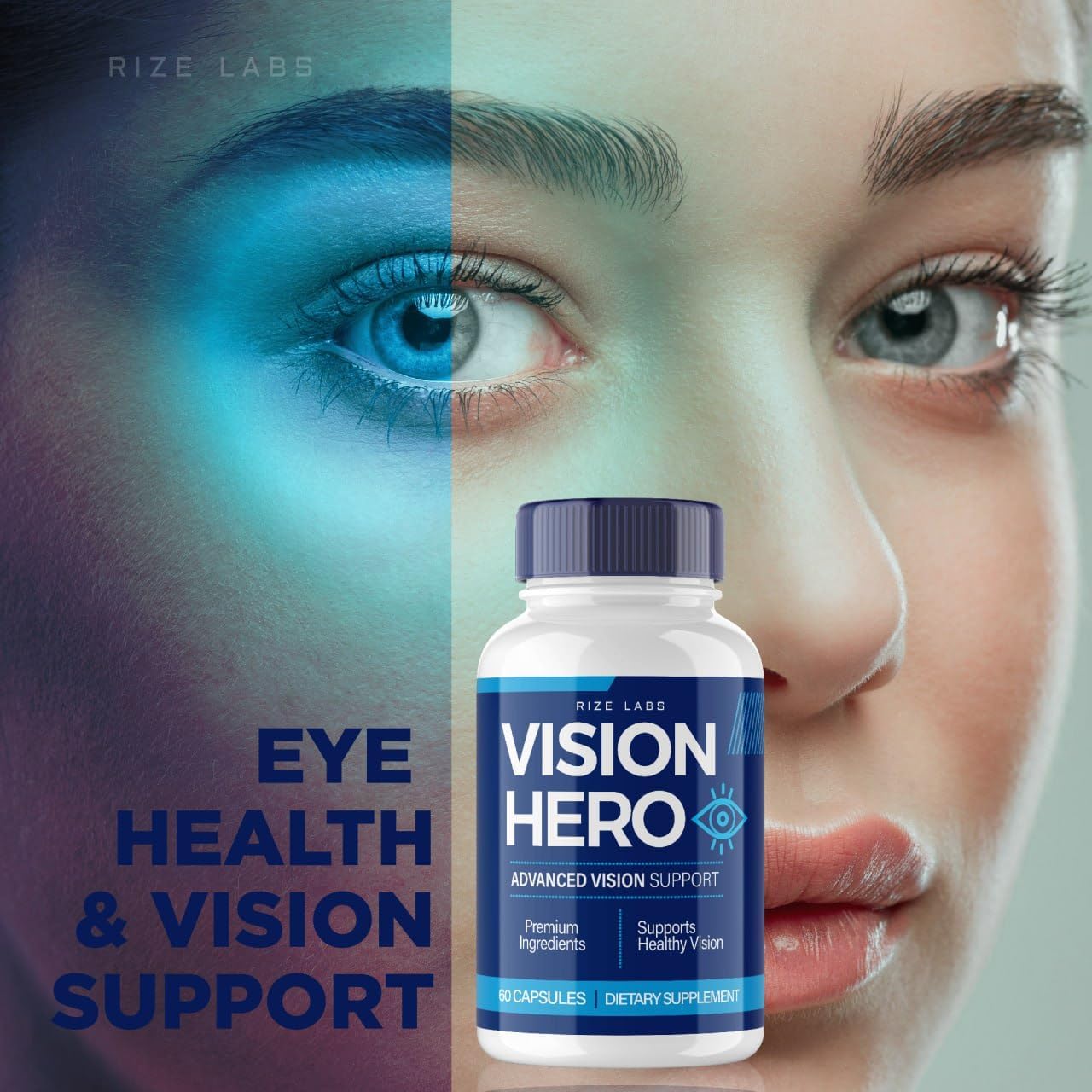 Vision Hero Cápsulas  Suplemento de salud ocular Vision Hero para apoyo a la visión saludable, píldoras de fórmula avanzada, comentarios de pastilla
