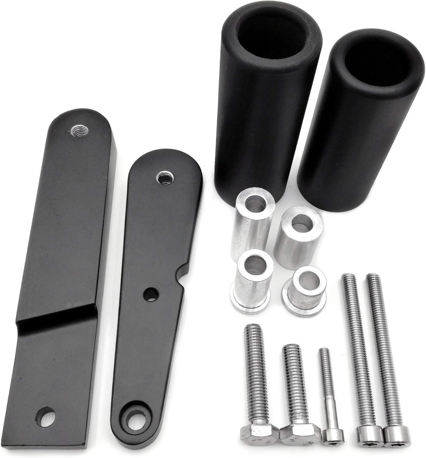 Deslizadores de marco de repuesto con discos de acetal para Kawasaki Ninja 650 650R EX650 2009 2010 2011 negro