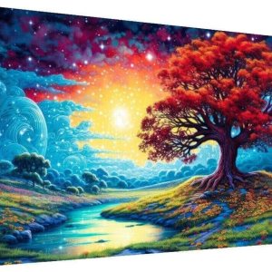 pchmcu Árbol de pintura de diamantes 5D, kit de pintura de diamantes grandes para adultos, arte de diamantes de imitación de cristal de diamantes de pchmcu Árbol de pintura de diamantes 5D, kit de pintura de diamantes grandes para adultos, arte de diamantes de imitación de cristal de diamantes de