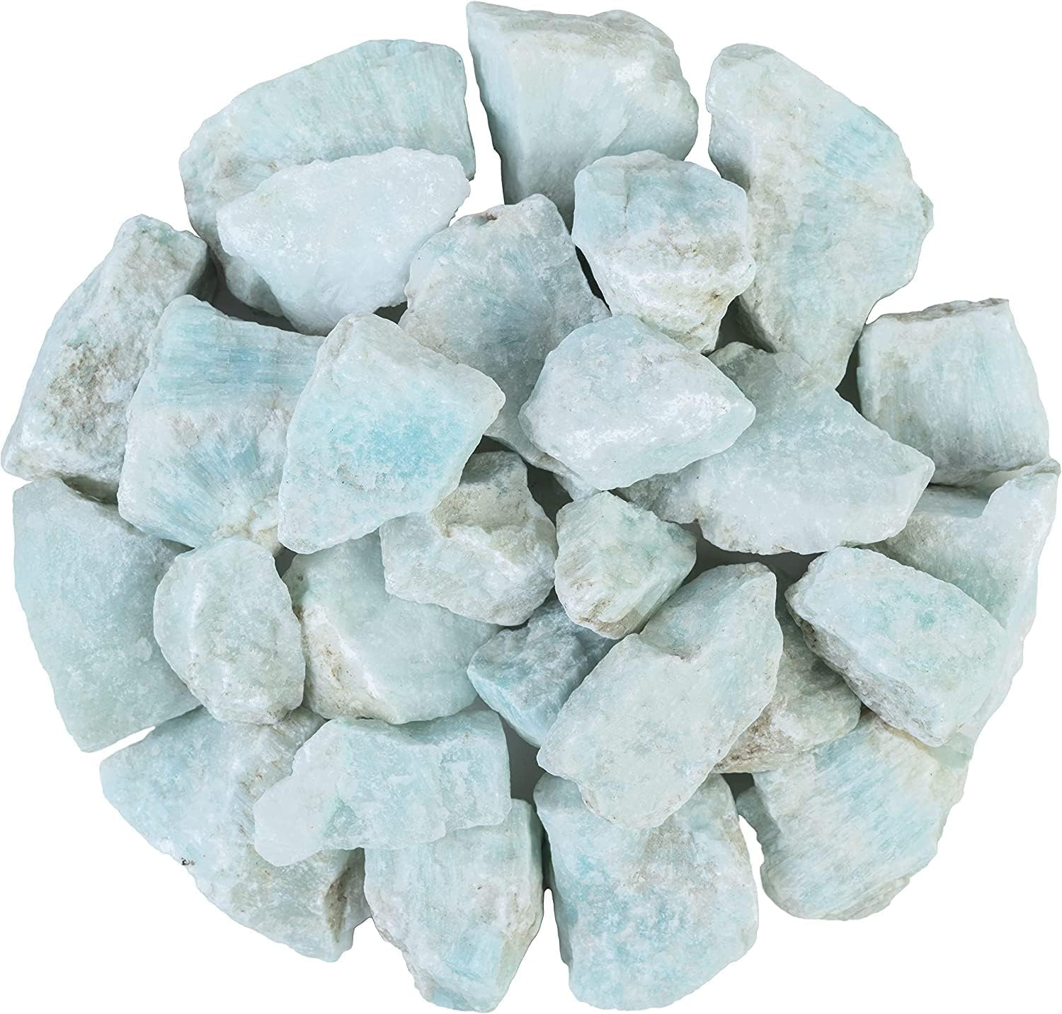 ZAICUS Rocas ásperas de aragonita azul para pulir, piedras crudas para pulir, hacer joyas, pulir, cabbing, lapidario, rocas fuentes, decoración,