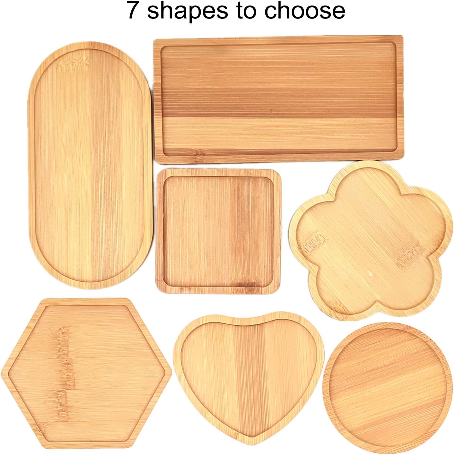 4 posavasos de bambú de mosaico para manualidades, bandejas de base en blanco, posavasos para beber, posavasos para plantas, placa de arte,