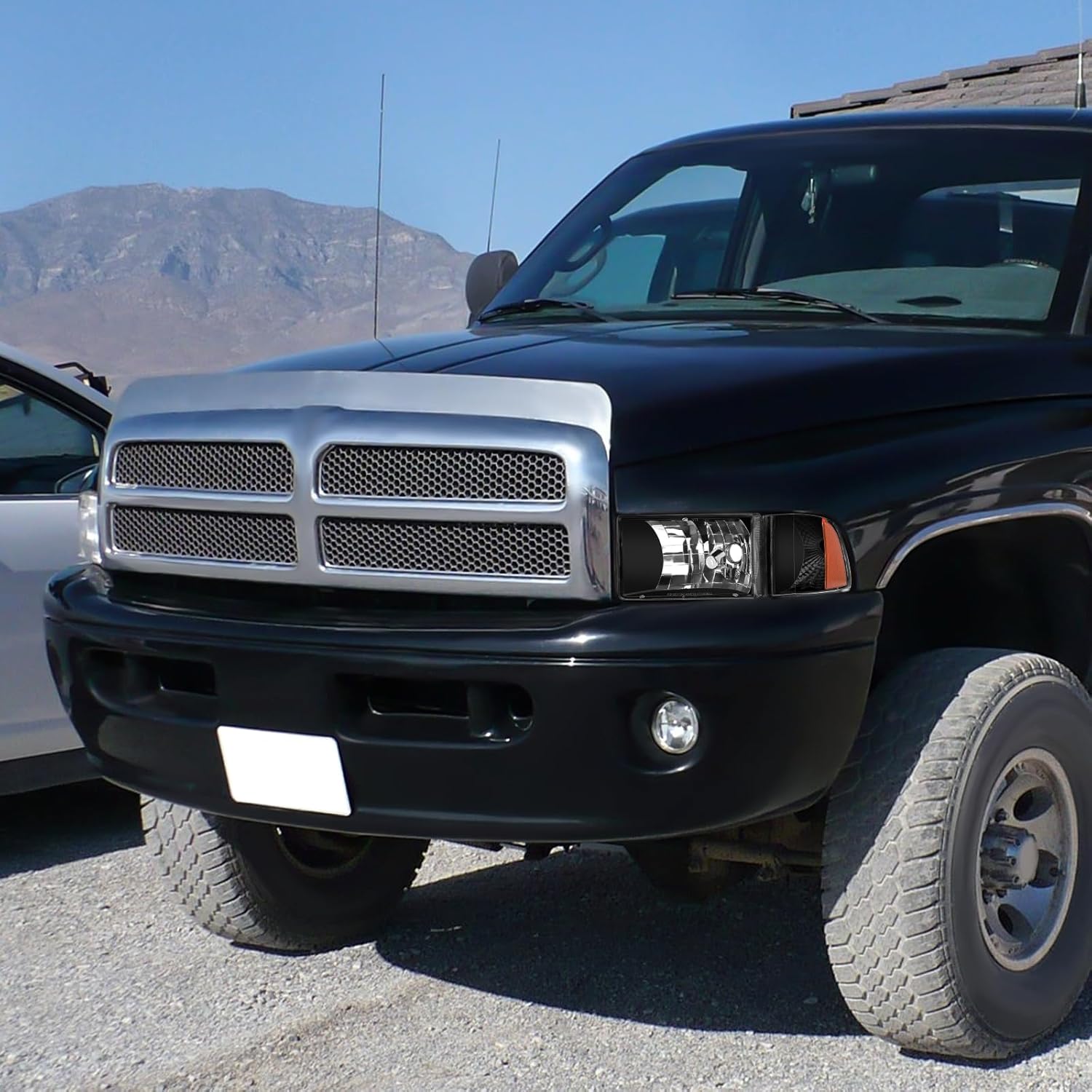 telpo Conjunto de faros delanteros para Dodge Ram 1500 94-01 1994 1995 1996 1997 1998 1999 2000 2001 Dodge Ram 1500 94-01 1994-2001 15001994-2002 99