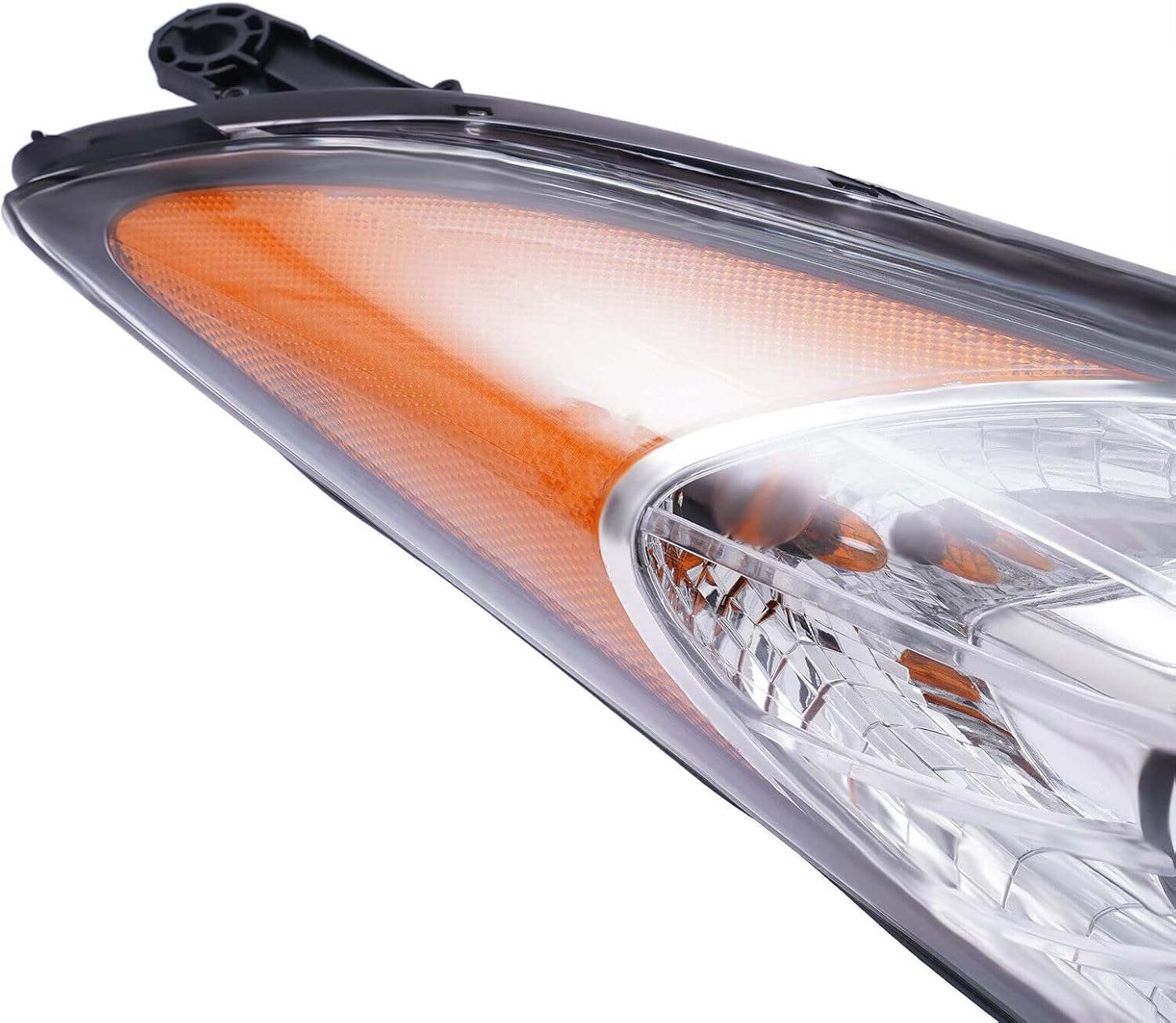 Compatible con Hyundai Elantra Sedan 2011-2013 Conjunto de repuesto de faros delanteros, lámpara de repuesto de proyector halógeno, luz del vehículo