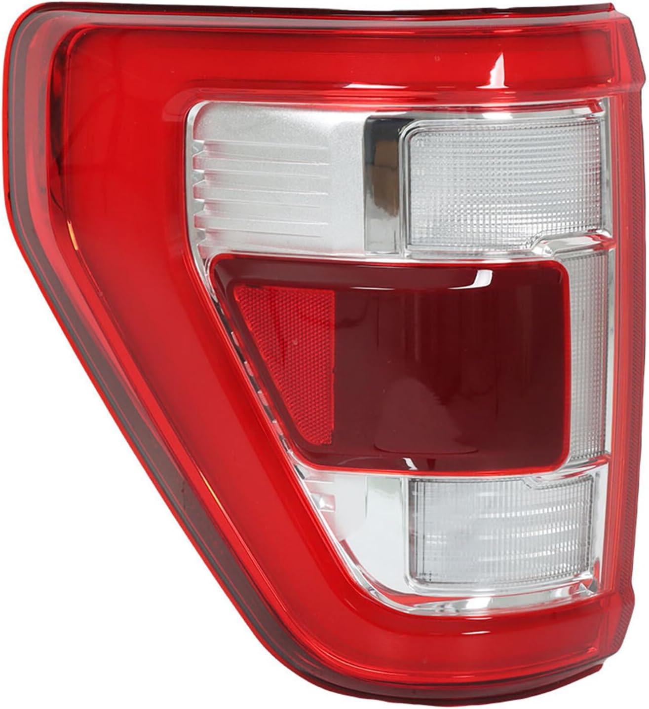 WFLNHB Repalement de montaje de luz trasera izquierda para F150 2021-2023 lado del conductor trasera con lente roja de punto ciego lámpara de freno