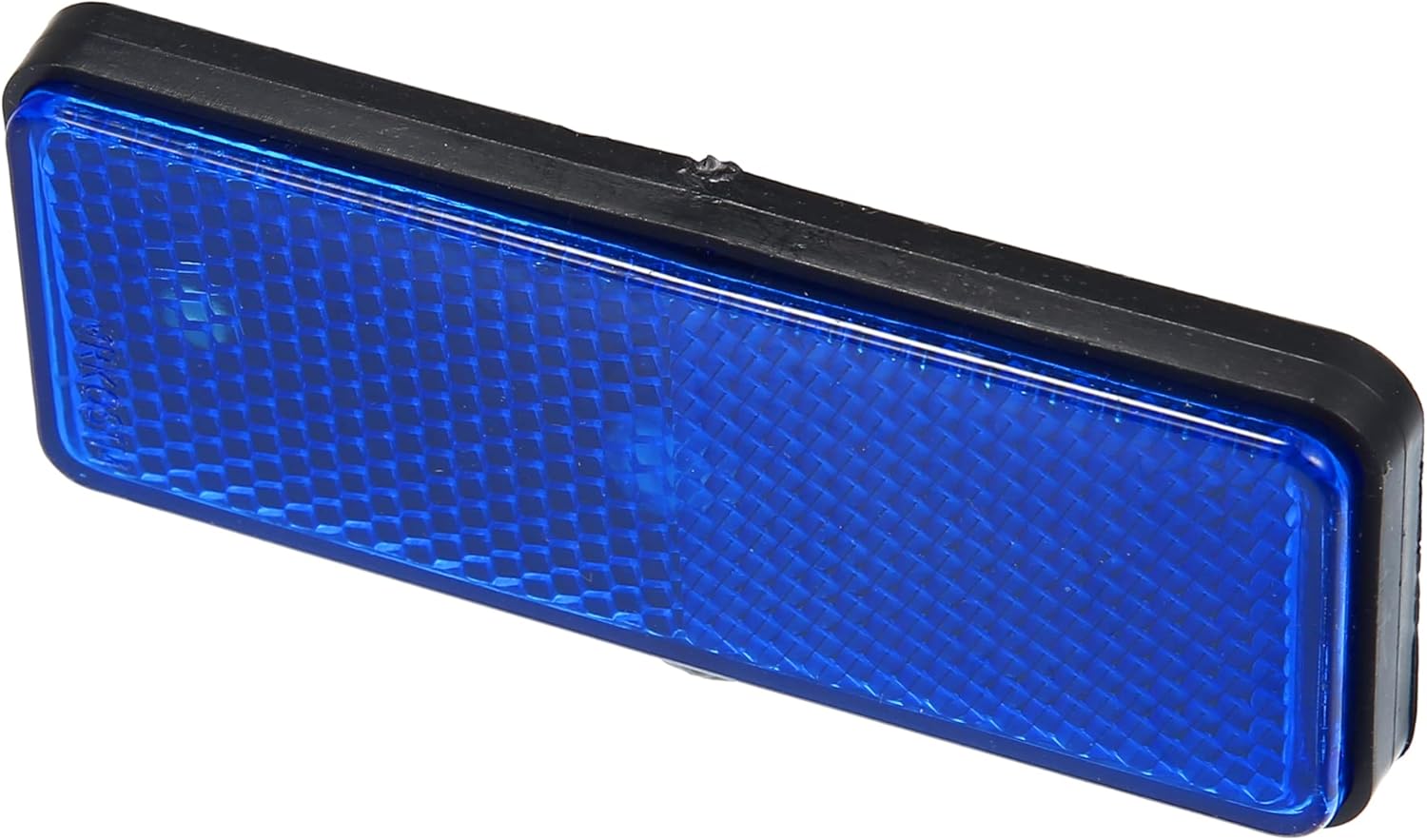 X AUTOHAUX Reflector universal de forma rectangular para latas de basura de motocicleta, remolque, camión y bicicleta, 4 unidades, color azul