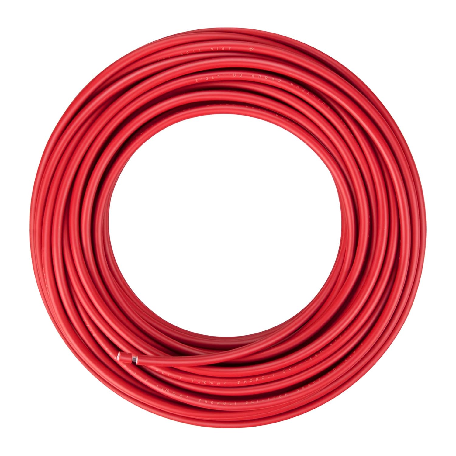 Shirbly Cable de panel solar  Cable de cobre estañado rojo de 50 pies, 8 AWG (10 mm) cable de extensión solar para exteriores, automóvil, RV, barco,