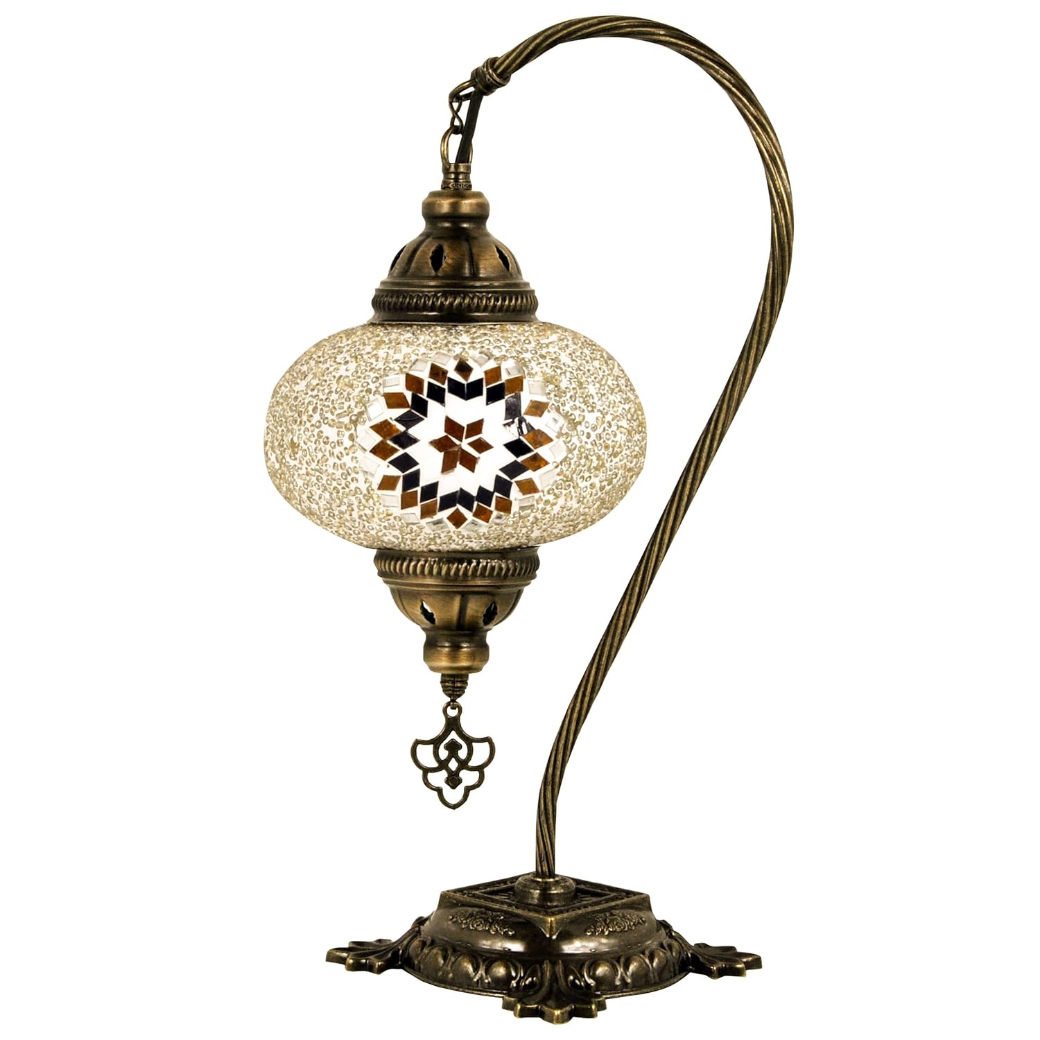 10 Variation Mosland Home Turkish Lamp Mosaic Table Lamps  Turkish Moroccan Lamp with Bronze Base  Handmade Swan Neck Tiffany Night Lamp  Mosaic