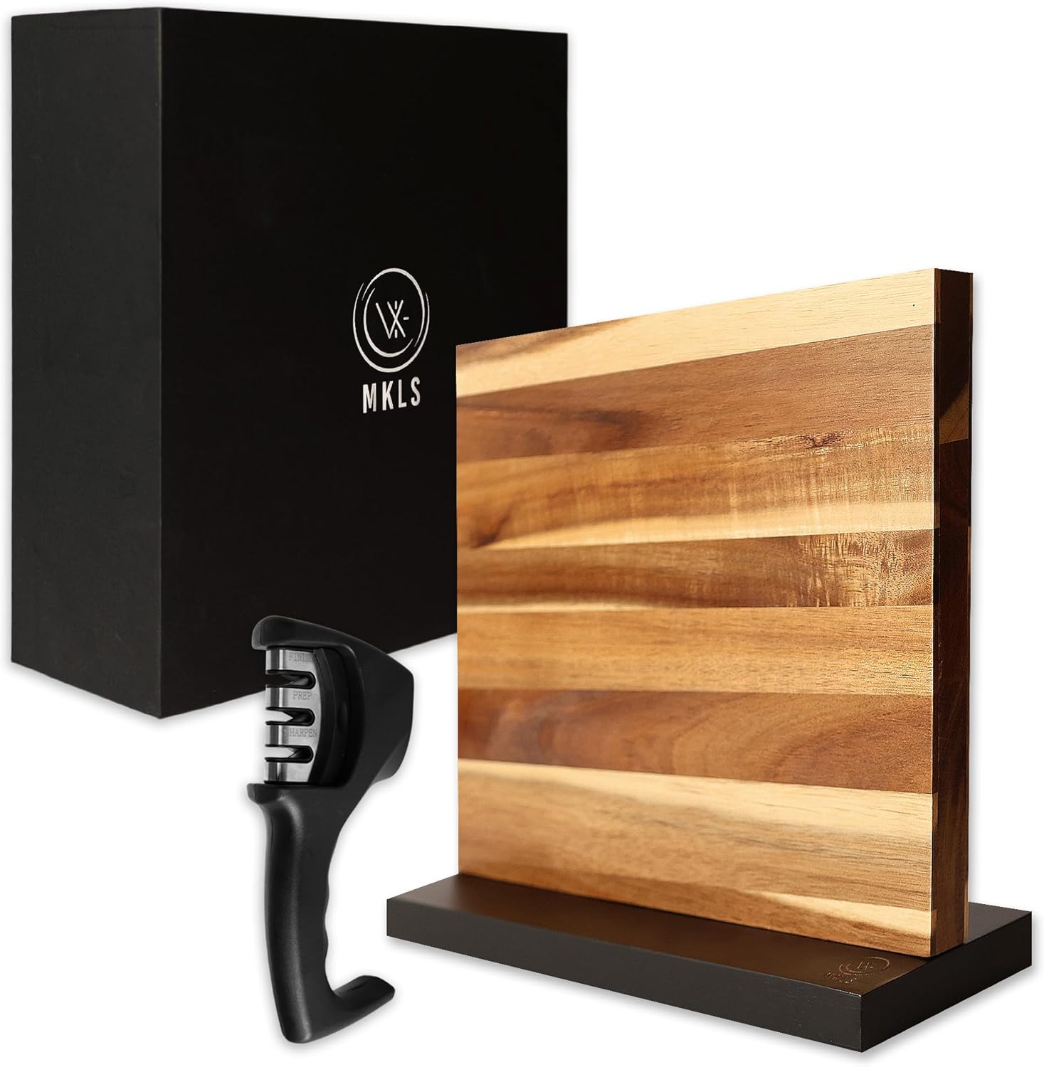 -Portacuchillos, soporte para cuchillos de cocina, afilador de cuchillos, imán de portacuchillos, bloque de cuchillos sin cuchillos, almacenamiento