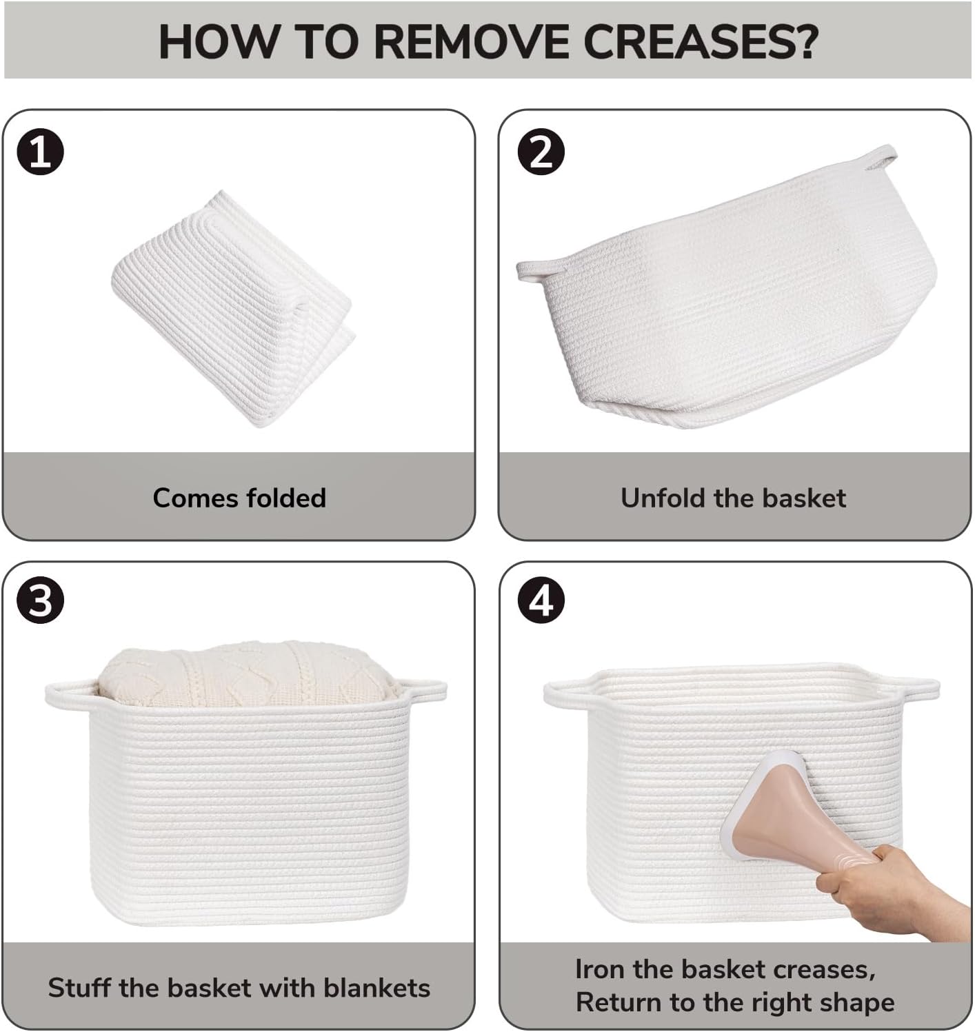 INDRESSME Paquete de 3 cestas de almacenamiento tejidas para organizar, cestas para regalos vacías, cesta de juguetes de bebé para niños, cestas de