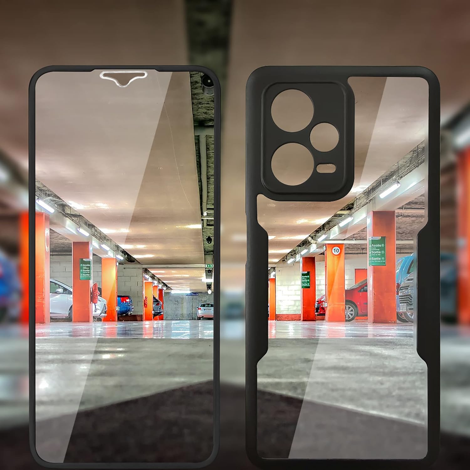 CCSamll – Funda transparente para Xiaomi Redmi Note 12 Pro 5G con protector de pantalla, delgada, a prueba de golpes, suave TPU parachoques