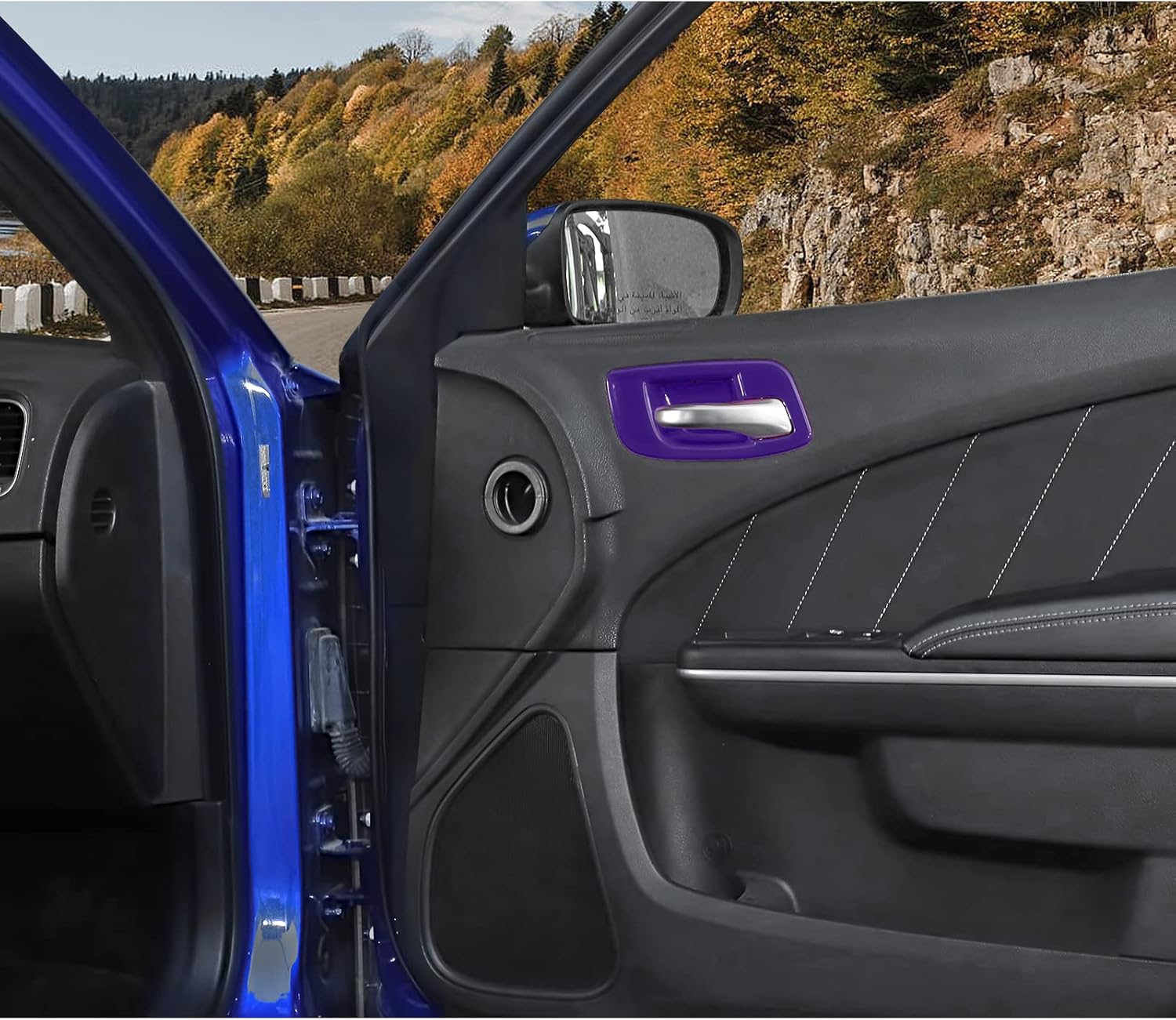 JWWY Cubierta para manija interior del cuenco de la puerta, ajuste para Dodge Charger 2011-2024+, accesorios interiores, Chrysler 300, 5 unidades,