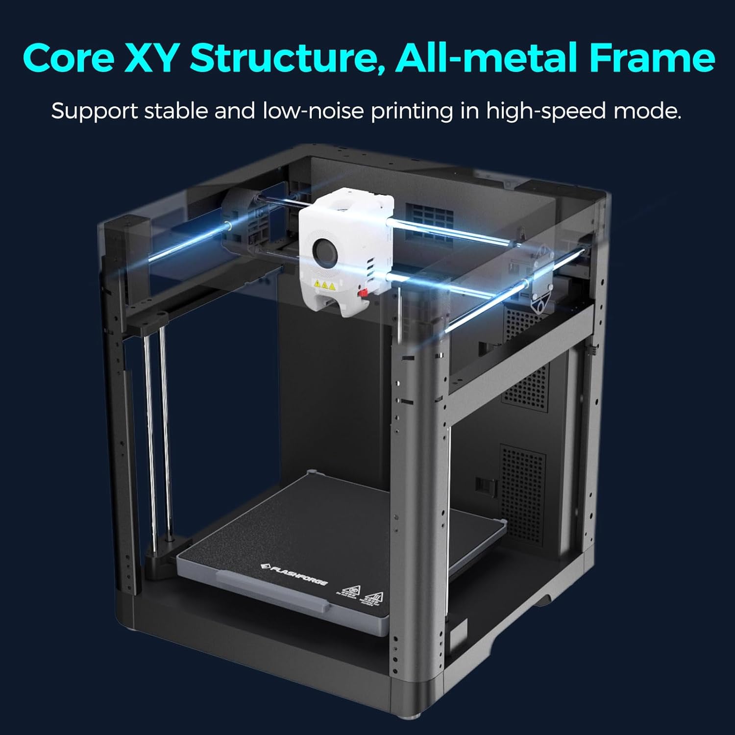 FLASHFORGE Impresora 3D oficial Adventurer 5M nivelación automática, impresora 3D FDM de alta velocidad máxima de 23.622 ins con extrusora directa