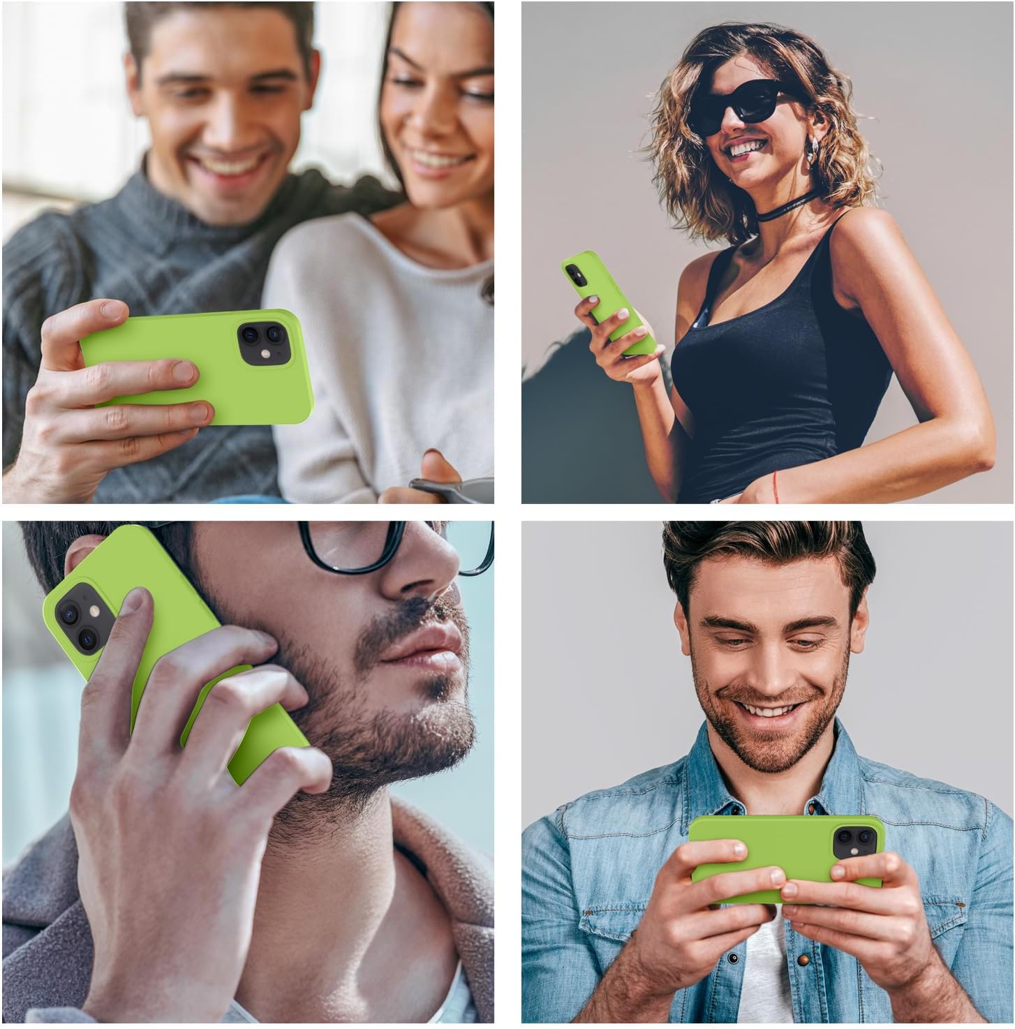 Cordking Funda diseñada para iPhone 12, diseñada para iPhone 12 Pro, funda de silicona a prueba de golpes con forro de microfibra suave antiarañazos