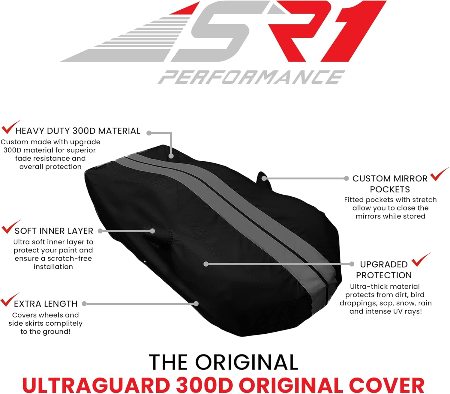 Ram 1500 Ultraguard Plus – Funda para camión de tamaño completo, protección para interiores y exteriores, resistente al agua, 300 denier para Dodge