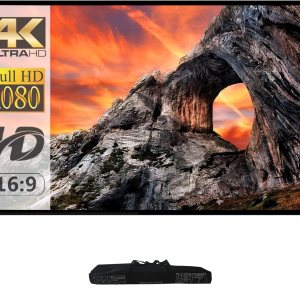 Pantalla de proyector con soporte pantalla de proyección portátil de 100 pulgadas 169 4K HD proyección frontal trasera pantalla de películas con Pantalla de proyector con soporte pantalla de proyección portátil de 100 pulgadas 169 4K HD proyección frontal trasera pantalla de películas con