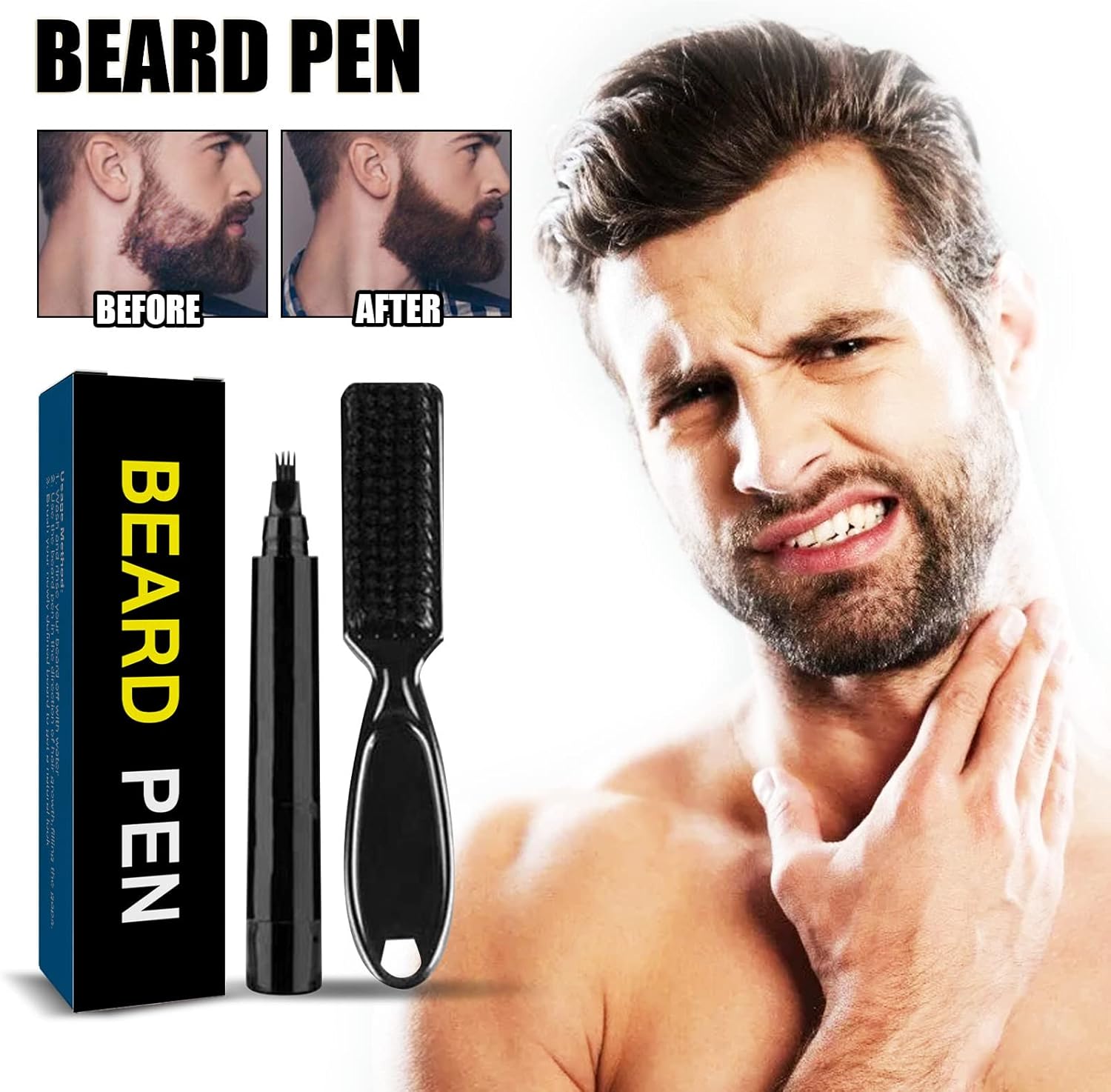 Diamalfi – Llenador de lápiz, Diamalfi Pencil para Barba, relleno Diamalfi, relleno de lápiz de barba Diamalfi para hombres, kit de cuidado de